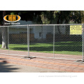 6*12 ft galvanized chain link temporary fence